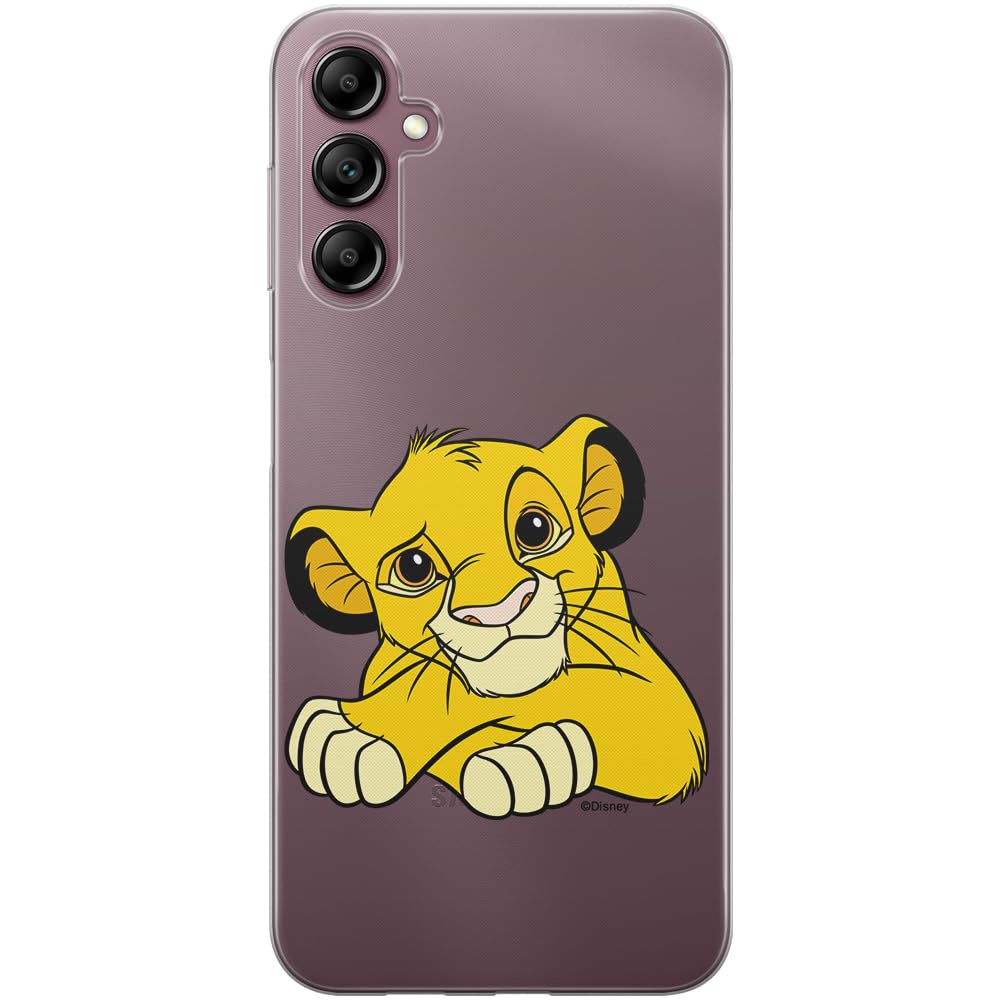 ERT GROUP mobile phone case for Samsung A14 4G/5G original and officially Licensed Disney pattern Simba & Friends 009 optimally adapted to the shape of the mobile phone, partially transparent