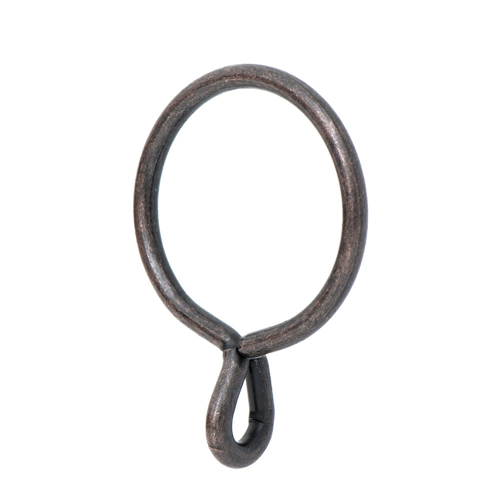Ivilon Drapery Eyelet Curtain Rings - 1.7" Ring for Curtain Hook Pins, Set of 14 - Oil Rubbed Bronze (ORB)