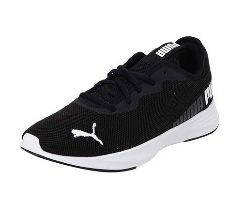 PUMA Men's Hustle XT Black White Running Shoe-6 Kids UK (19354201)