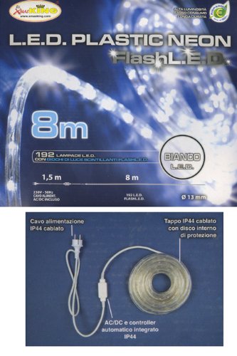 Lotti Importex Tubo luminoso 8mt.Flash Bianco 2329...