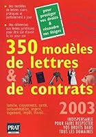350 MODELES DE LETTRES ET DE CONTRATS 2003 2858906238 Book Cover