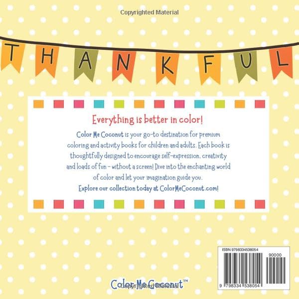 Colorful Little Turkeys: A Thanksgiving Coloring and Activity Book | Premium Edition | The Color Me Coconut Collection image 3