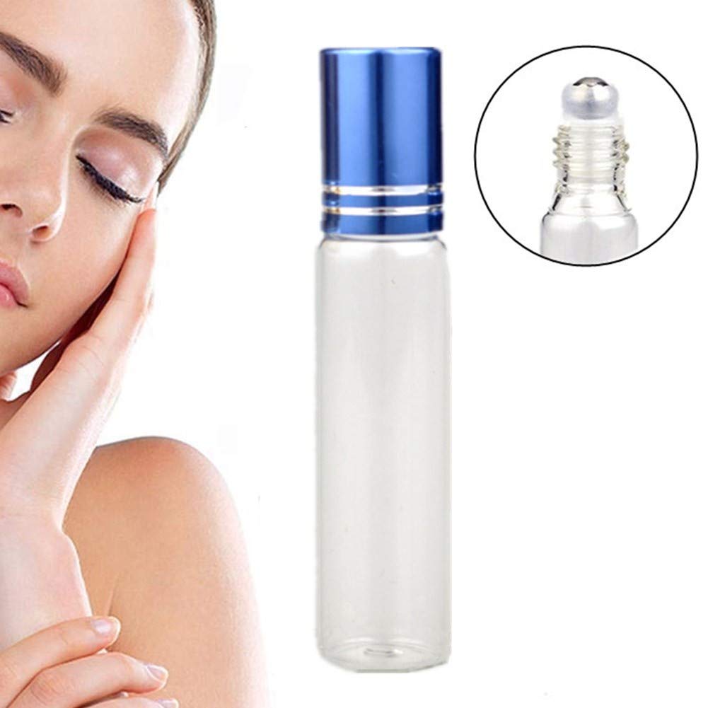 Leere Rollerflasche Aus Glas – 50 Ml, Mit Massageball – Perfekt Für ätherische Öle & Parfüm, Nachfüllbar & Auslaufsicher