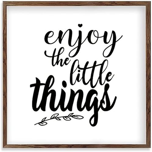 Decoración de pared con citas estilo bandeja escalonada Schild Dekor marco de madera, arte de pared, decoración vintage colgante para el hogar, casa