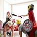 RICHNESS Kids Play Swords and Shields Foam Sword and Shield with Pirate Map and Treasures Toy Weapons for Kids Dress Up and Costumes Pack of 2 Players … …