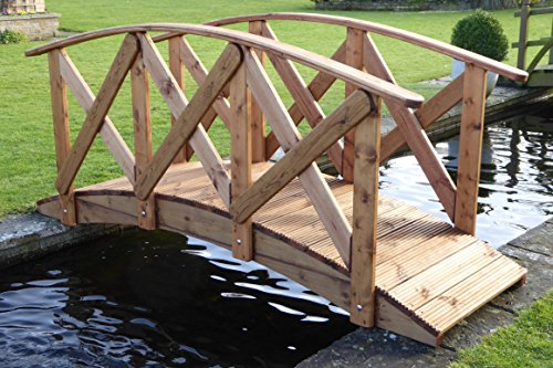 Classica High Rail Garden Bridge (8ft Classica)