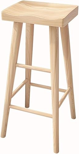 OZCULT High Top Chairs Bar Stool Bar Furniture Solid Wood Ergonomics bar Chair Modern Simplicity Kitchen Chair Bearing Weight 150kg High 456575cm