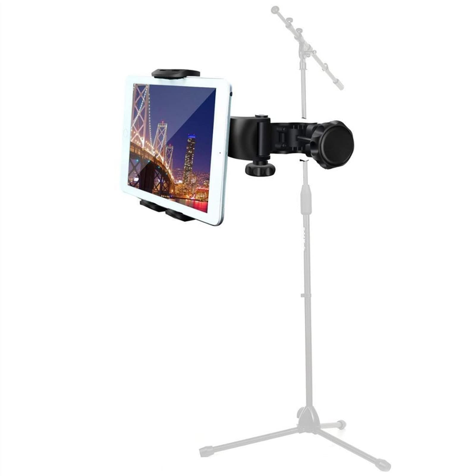 Porta del tablet for supporto for microfono, supporto for tablet poggiatesta, supporto for telefono regolabile con rotazione a 360 ° for eReader e tablet del telefono da 4,5-12,9 pollici