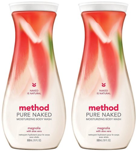 Method Moisturizing Body Wash, Magnolia, 18 oz, 2 pk