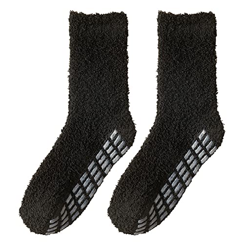 UTTPLL Fuzzy Slipper Socks: Non Slip, Warm, Cozy, Thick, Plush2