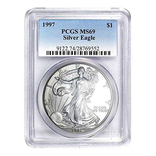 1997 American Silver Eagle ASE $1 MS-69 PCGS