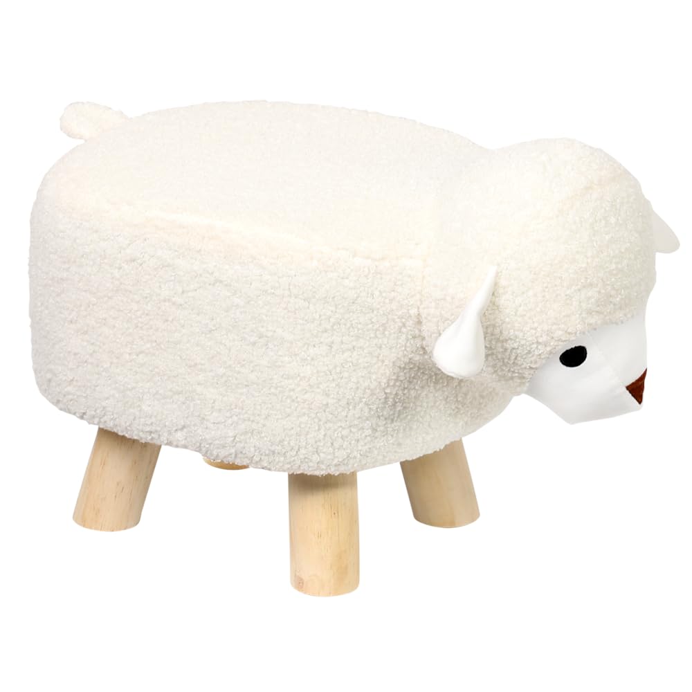 Kesper - Pouf design pecora - ca. 47 × 25 × 25 cm - legno di pino FSC - poliestere - fino a 50 kg - montato - 17450