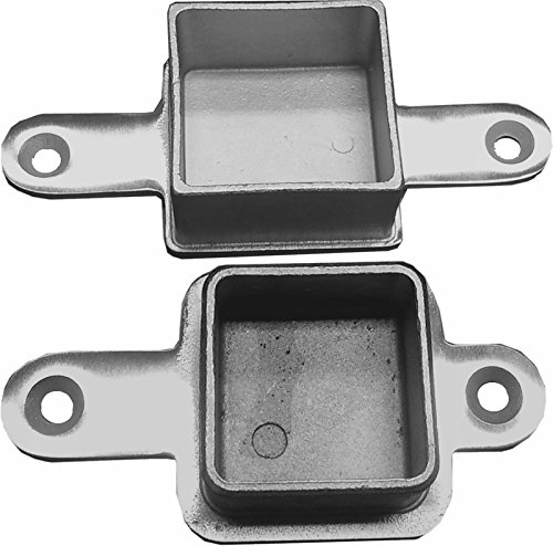 Square Stainless Steel Post Cap To Top Rail Connector Component For Flat Wood Or Metal Top Rail (Intermediate Post) #TOP2