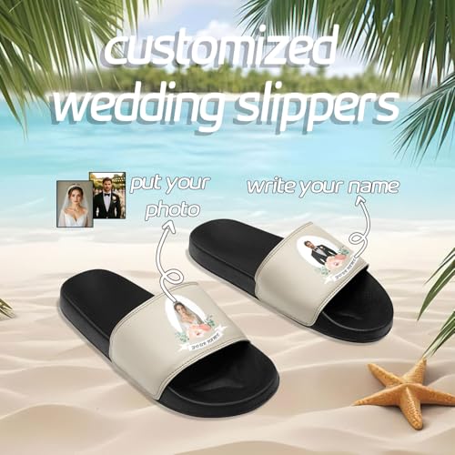 Custom Wedding Slippers Personalized Bridal Sandals Sunflower Wedding Gifts Perfect for Bridesmaids Bridal Party4