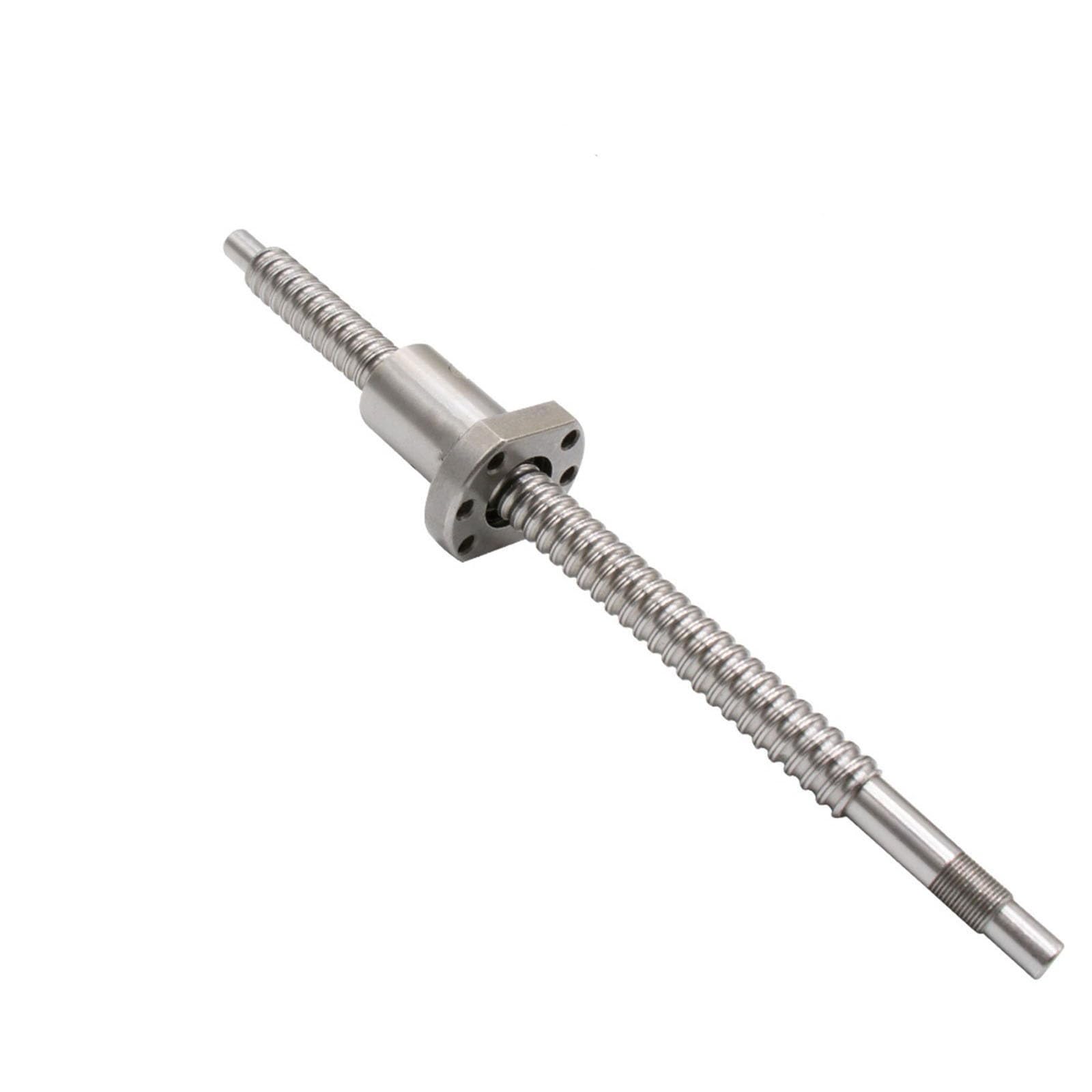 Zestaw śrub kulowych, SFU2010 BK15 BF15 Śruba kulowa 20x10mm prawa C7 Walcowana z nakrętką kołnierzową, wiele rozmiarów(1000mm)