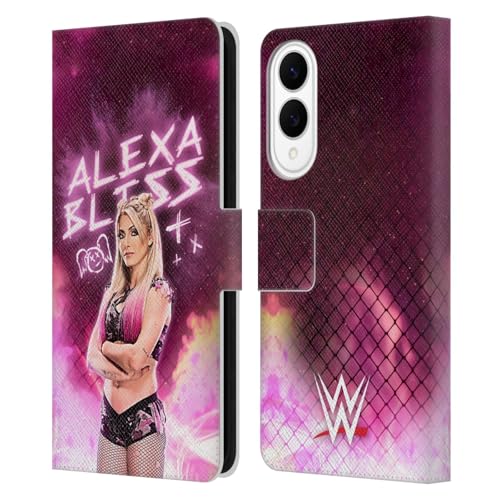 Housse portefeuille cuir WWE Alexa Bliss pour Samsung Galaxy S25 Edge finition premium
