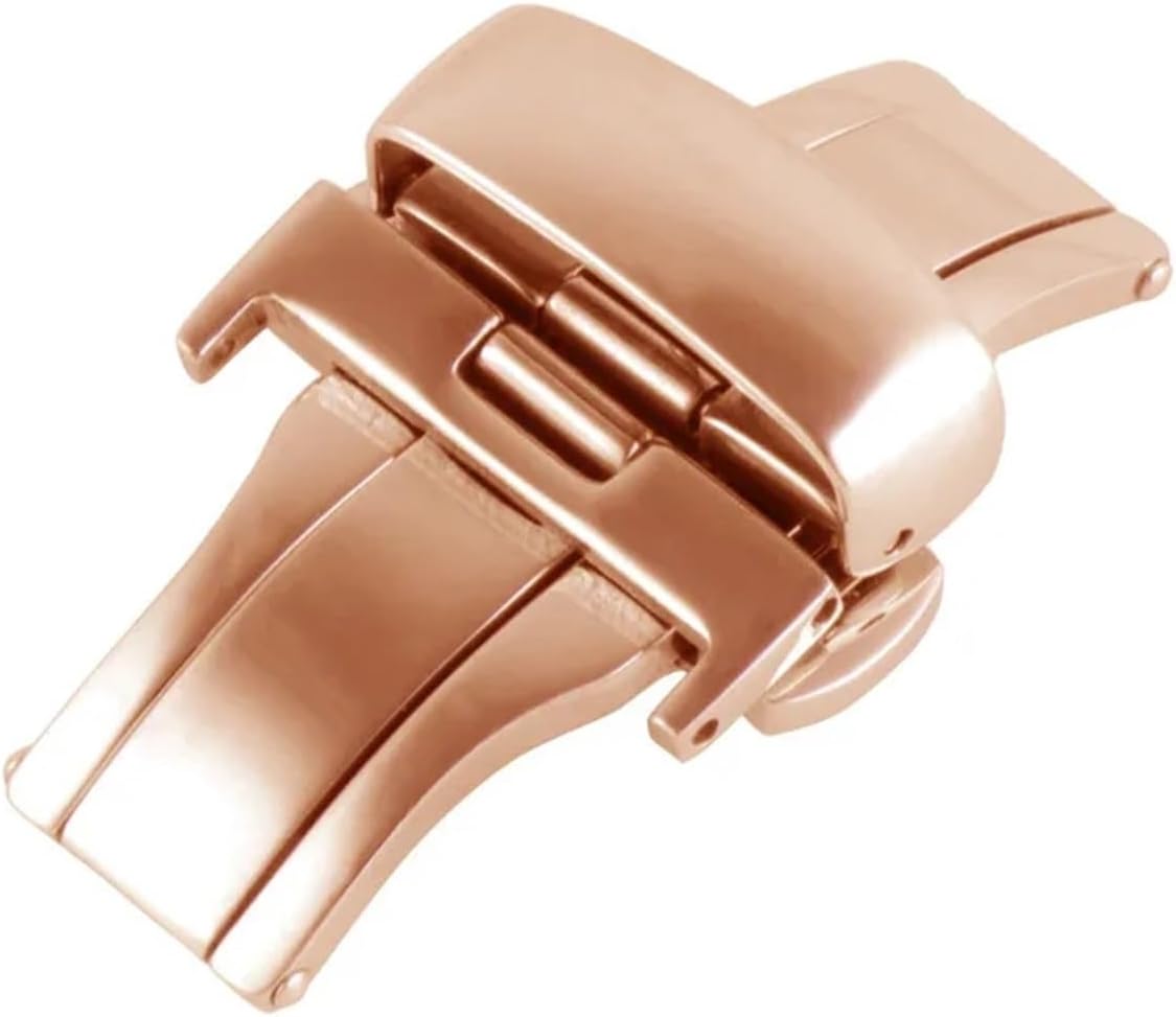 1PCS Stainless Steel Double Push Button Fold Watch Buckle 12 14 16 18 20 22mm Slot Style
