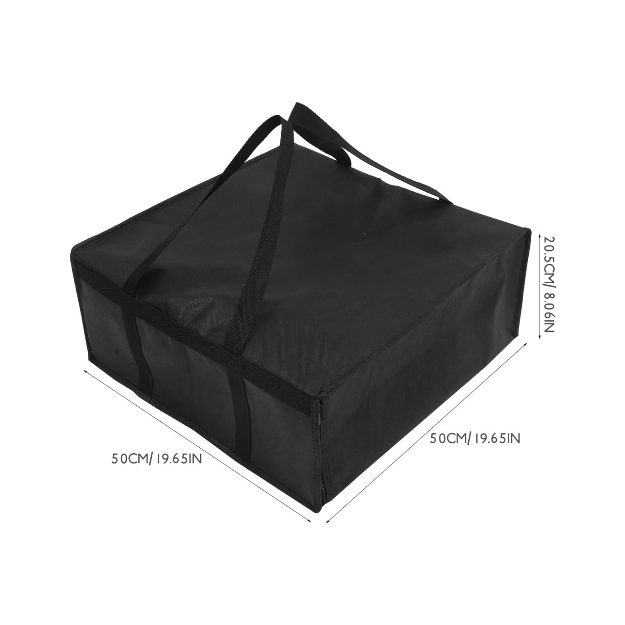 Isolierte Pizza-Liefertasche Faltbare Thermotasche Für Lebensmittel Große Kühltasche Für Takeout Praktische Tragetasche Mit Schultergurt Ideal Für Picknicks Und Reisen 50 X 50 X 205 cm