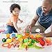 BeebeeRun Corte de Frutas y Alimentos Falsos,Alimentos Juguetes Niños 3 Años,Accesorios de...