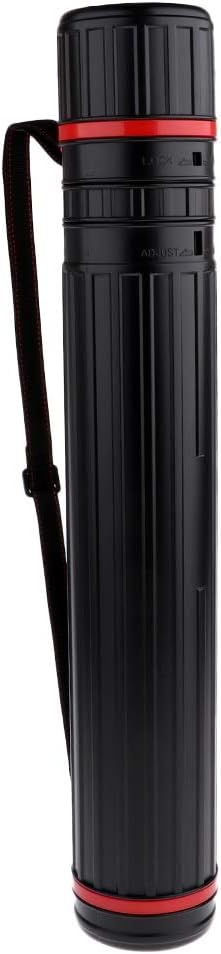 Fityle 3 Sizes Plastic Drawing Tube Blueprint Carrier Case Telescoping Document Storage Expandable Carrying Tube Artists Supplies, Portable - 100 x 650mm