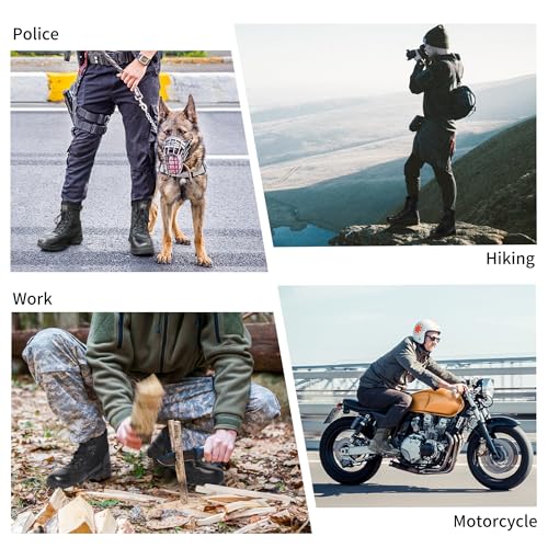 men39s military tactical combat boots side zipper work motorcycle boots 8 inch