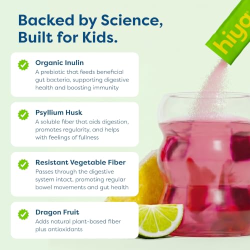 HIYA Kids Daily Fiber+ Prebiotic Fiber