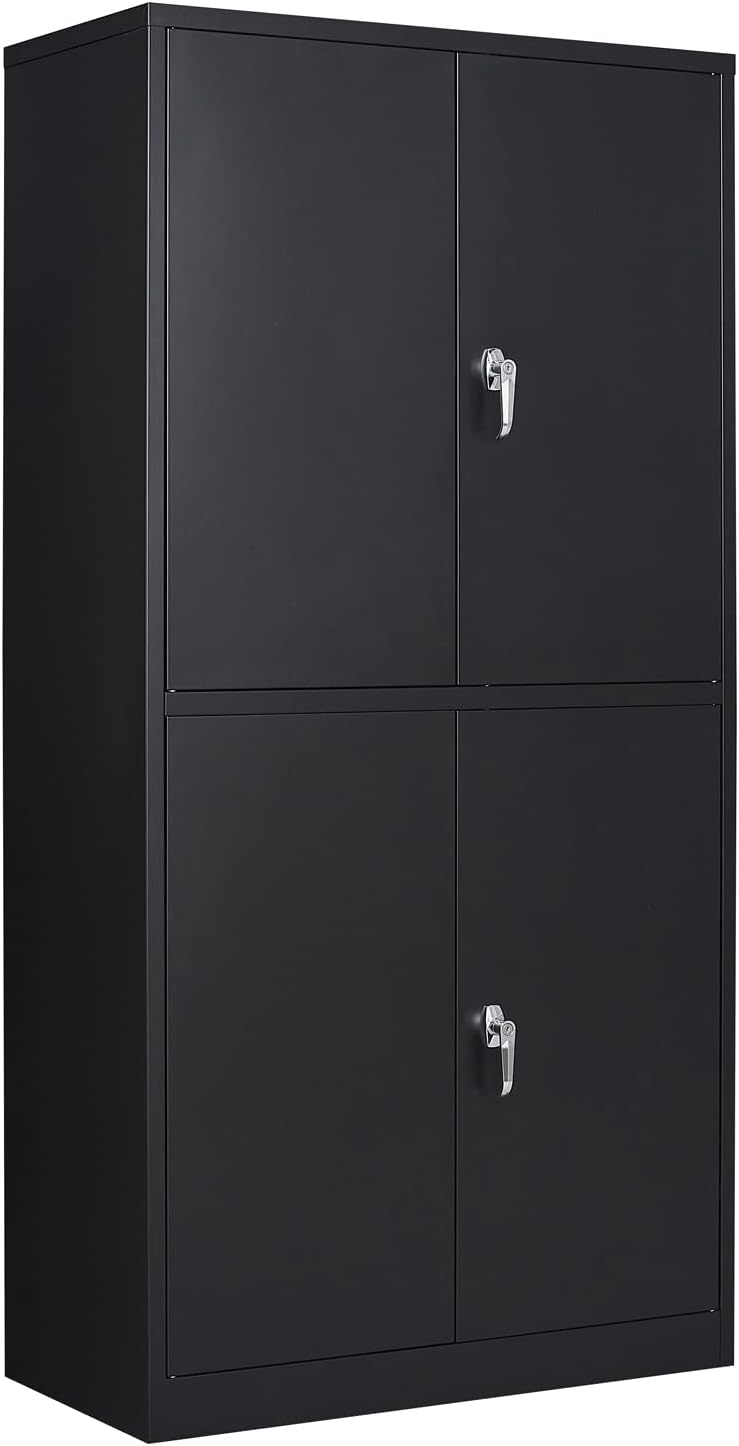 Buy Letaya Metal Storage 4 Doors Lockable 2 Adjustable