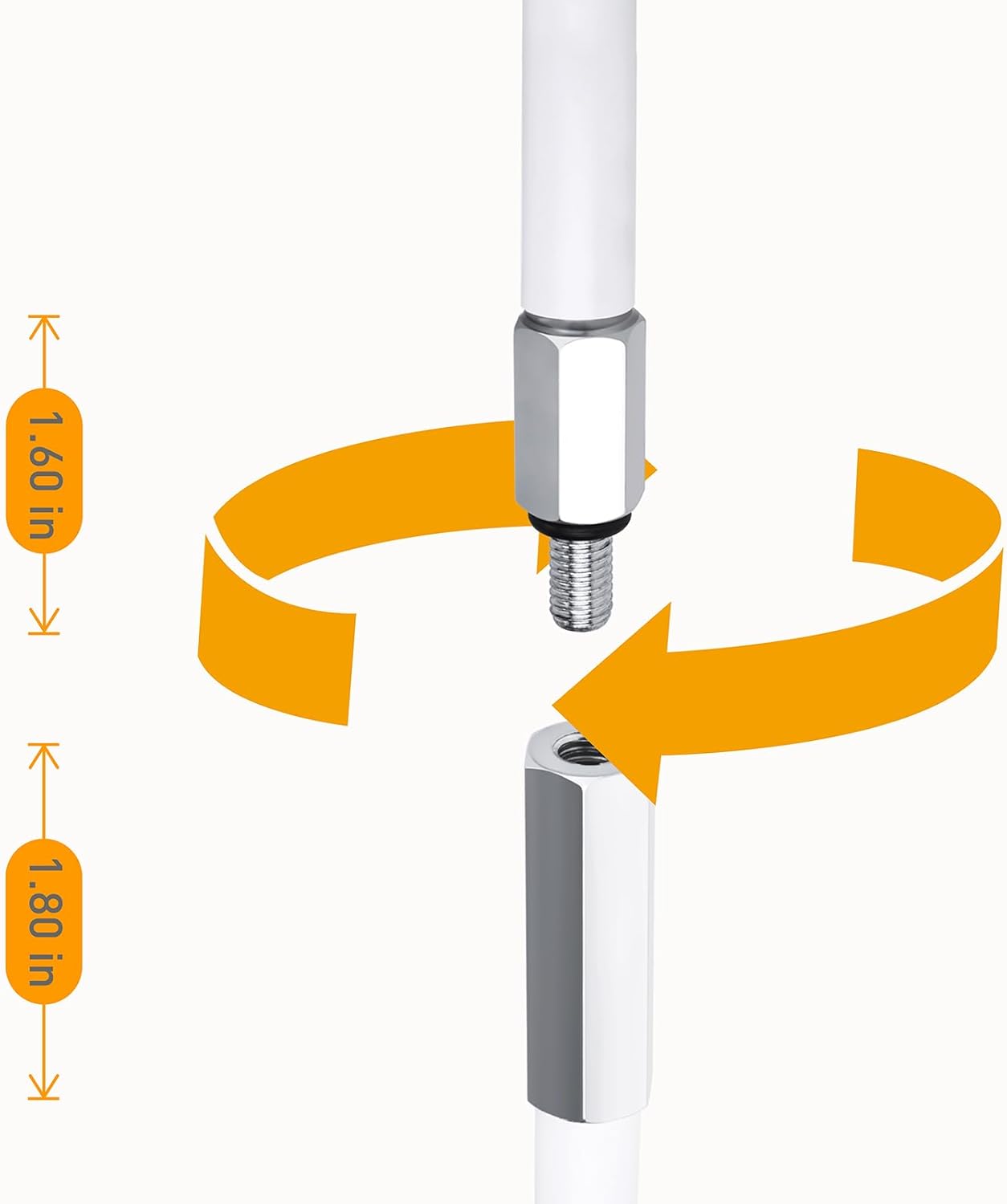 10ft ATV Safety Flag Kit with 2 Bases & Storage Bag - Off-Road Whip Flag Pole for Jeep/UTV Trucks, Sand Dune Accessories with Quick-Release Mount - Image 4