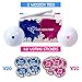 Winsharp Gender Reveal Golf Balls Exploding Set - 2 Balls - (1 Pink & Blue) Plus Tees, Best for Golf Theme Gender Reveal Parties