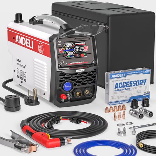 ANDELI 65Amp Plasma Cutter, Non-HF CNC Enabled，4.05''Large LED Display Plasma Cutting Machine...