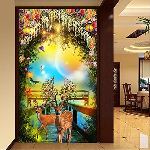 Kit Diamant Peinture Faon 50x120cm avec broderie strass complète pour décoration murale