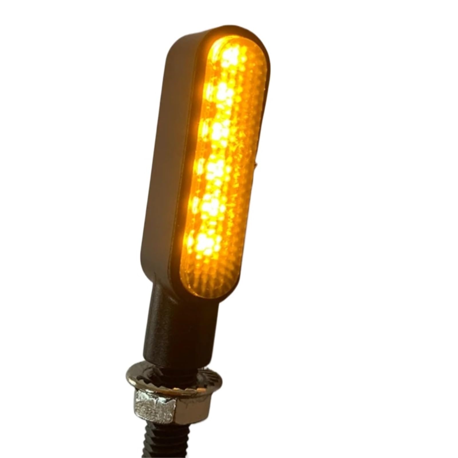 Per Sportster 2 Pezzi Indicatore Di Direzione Sinistra E Destra Per Moto Lampada Da Per Corsa Lampeggiante Ambra Da 8 Mm(A)