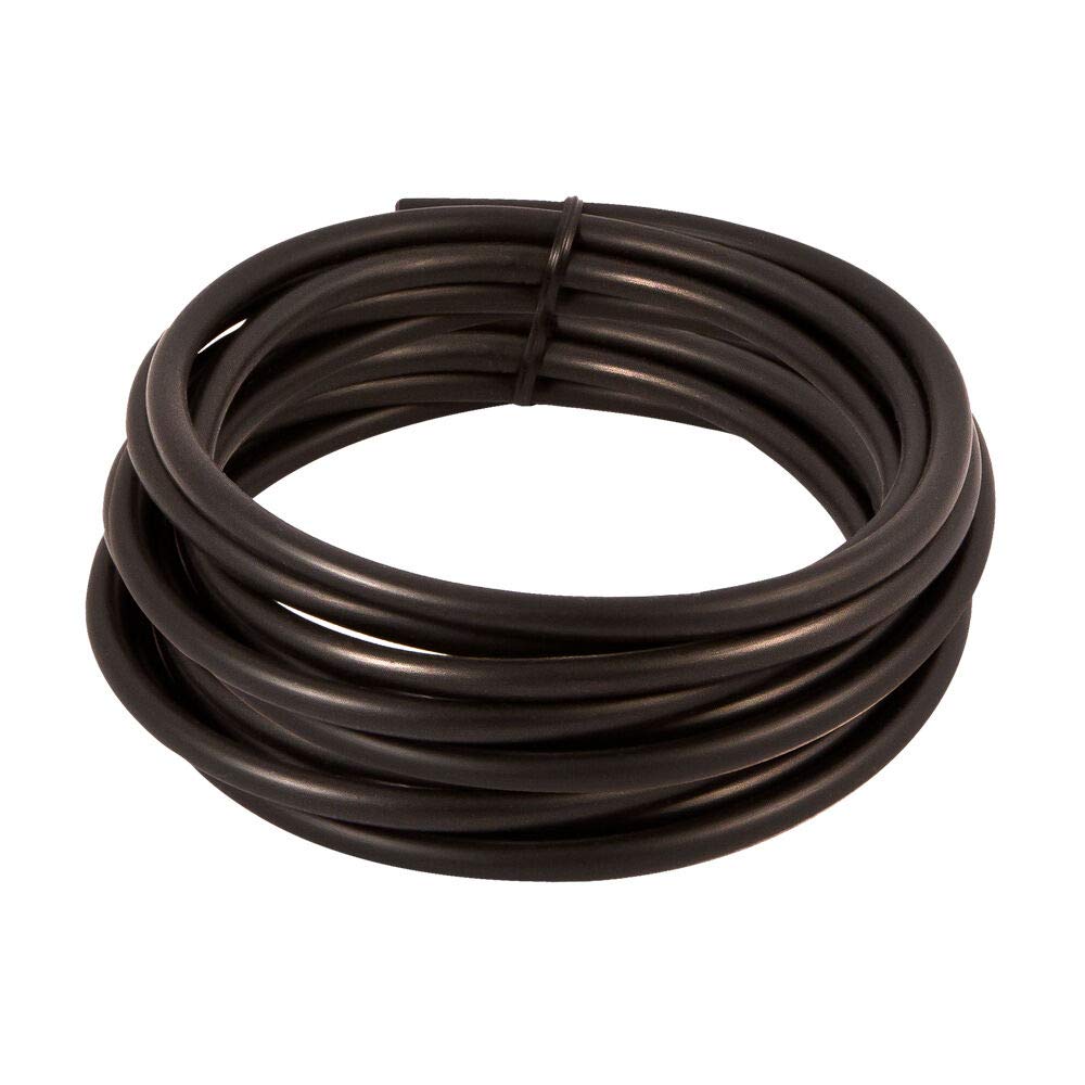 50' Black Aquarium Silicone Air Line Tubing for Fish Tank Air Pump Hydroponic