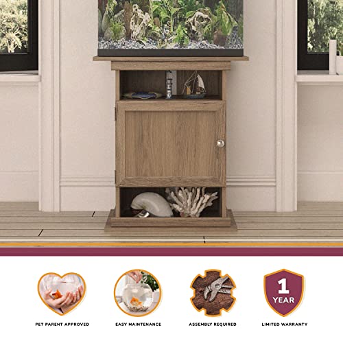 Flipper 10/20 Gallon Aquarium Stand, Rustic Oak - Image 8