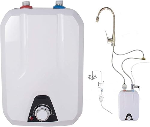 Calentador de agua caliente sin tanque de 8 litros, 1500 W, calentador de agua caliente eléctrico de 110 V, regalo de Navidad para el hogar de la