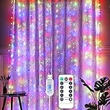 Tenda luminosa di Natale per balcone - Multicolore