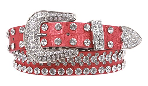 Ceinture fille rouge beltiscool pour habiller les jeans à l'école