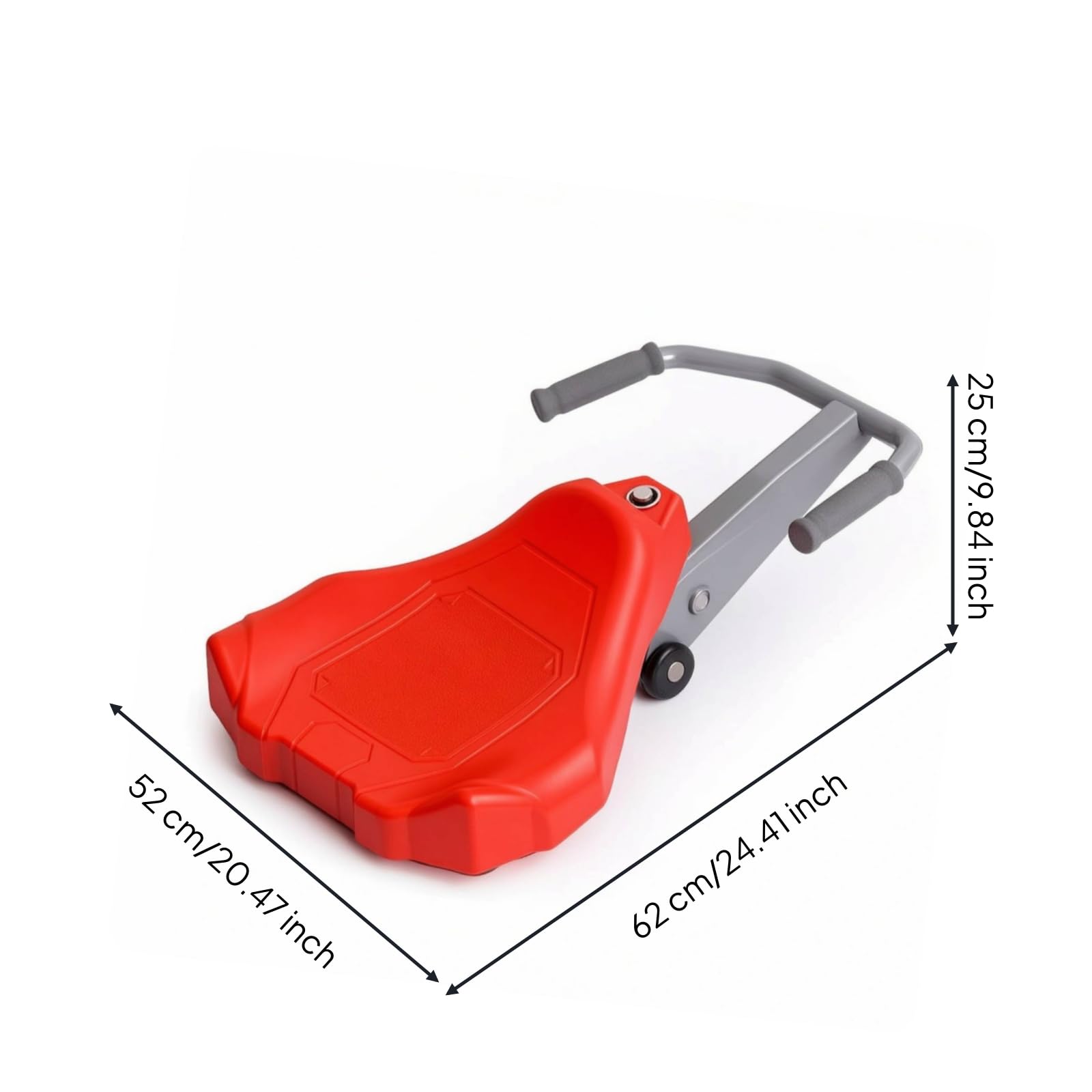 Correpasillos con Manillar Estable Juguete para Tirar con Ruedas Ergonómico Vagón para, Interiores, Casa, Aula, Rojo