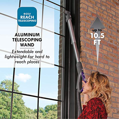 Image of Kenmore 81614 600 Series Pet Friendly Lightweight Bagged Canister Vacuum with Pet PowerMate, Pop-N-Go Brush, 2 Motors, HEPA, Aluminum Telescoping Wand, Retractable Cord, and 3 Cleaning Tools-Purple