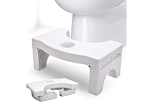 Foldable Toilet Stool for Adults, Healthy Bathroom Non-Slip