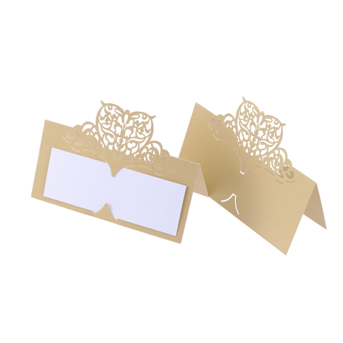 MAGICLULU 150stücke -cut Floral Platzkarten Für Hochzeiten Elegante Tischkarten Zur Namensbeschriftung Für Bankette Und Feierlichkeiten Goldfarben Für Hochzeitsdeko Und Veranstaltungen