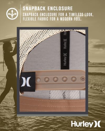 Image of Hurley Men's Caps - Fairway Trucker Mesh Baseball Cap - Snap Back Hats for Men