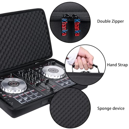 Image of khanka Hard Travel Case Replacement for Pioneer PRO DJ (DDJ-FLX4) 2-deck Rekordbox Pioneer Smart DJ Controller
