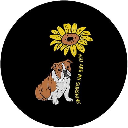 Miniatura 3 de Inglés Bulldog Girasol Sunshine Pet Dog Lover Dueño Regalo PopSockets PopGrip Agarre intercambiable para teléfonos y tabletas