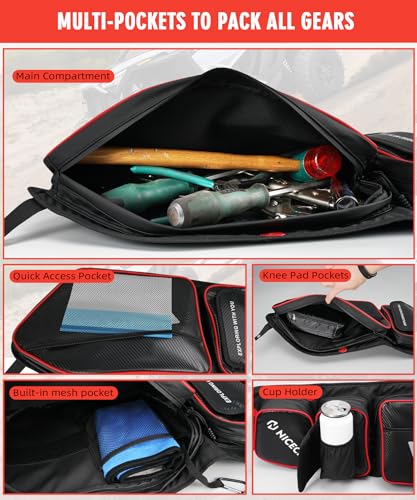 NICECNC Bolsas para porta frontal PRO XP, fibra sintética 1680D, bolsas de armazenamento de acessóri