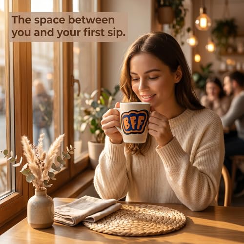 Image of UPC Premium Bone China Coffee Mug Set of 2 | Elegant Ceramic Tea & Coffee Cups for Home, Office & Cafe | Lightweight, Durable, Microwave & Dishwasher Safe Mug Set | Luxury Drinkware Collection