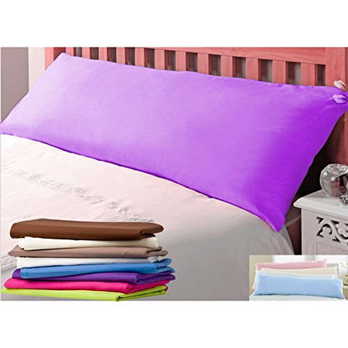 Pair Of Plain Dyed Standard Pillow cases - 68Pick - In 22 Colours (Lilac)