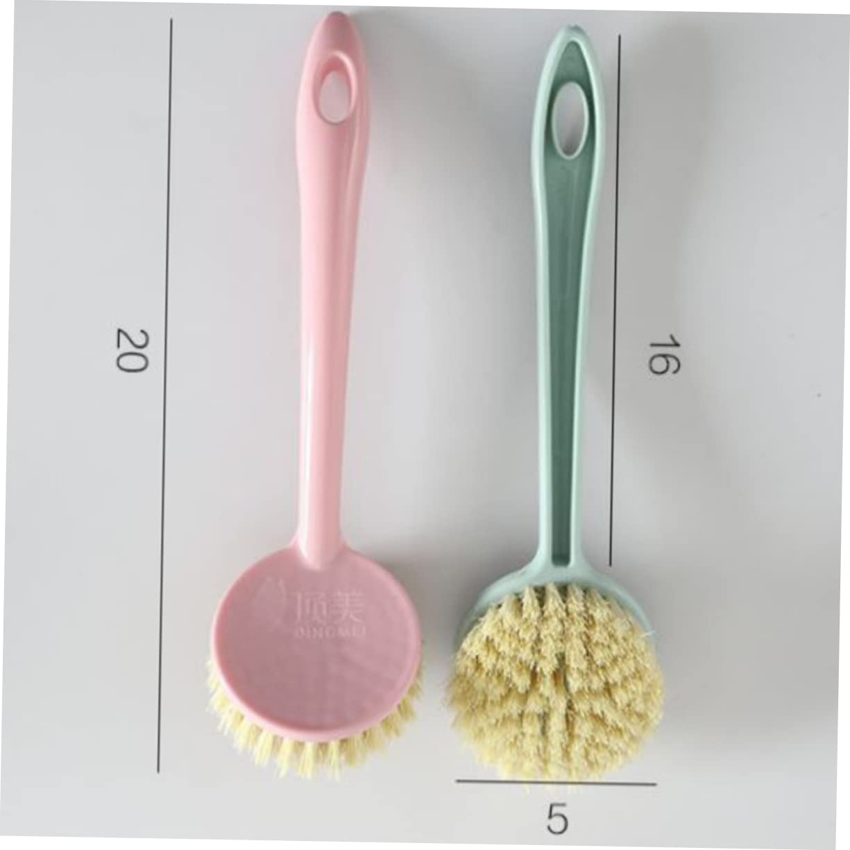 INOOMP Etichette Natalizie 6 Pz Spazzole Per Lavare Spazzole a Manico Lungo Pennello Da Cucina Sfera Di Pulizia Pulito Lavapiatti
