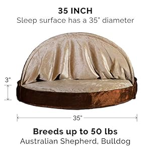 Furhaven-35-Round-Orthopedic-Dog-Bed-for-LargeMedium-Dogs-w-Removable-Washable-Cover-For-Dogs-Up-to-50-lbs-Microvelvet-Snuggery-Espresso-35-inch - Cucciolini Doodles   Furhaven-35-Round-Orthopedic-Dog-Bed-for-LargeMedium-Dogs-w-Removable-Washable-Cover-For-Dogs-Up-to-50-lbs-Microvelvet-Snuggery-Espresso-35-inch