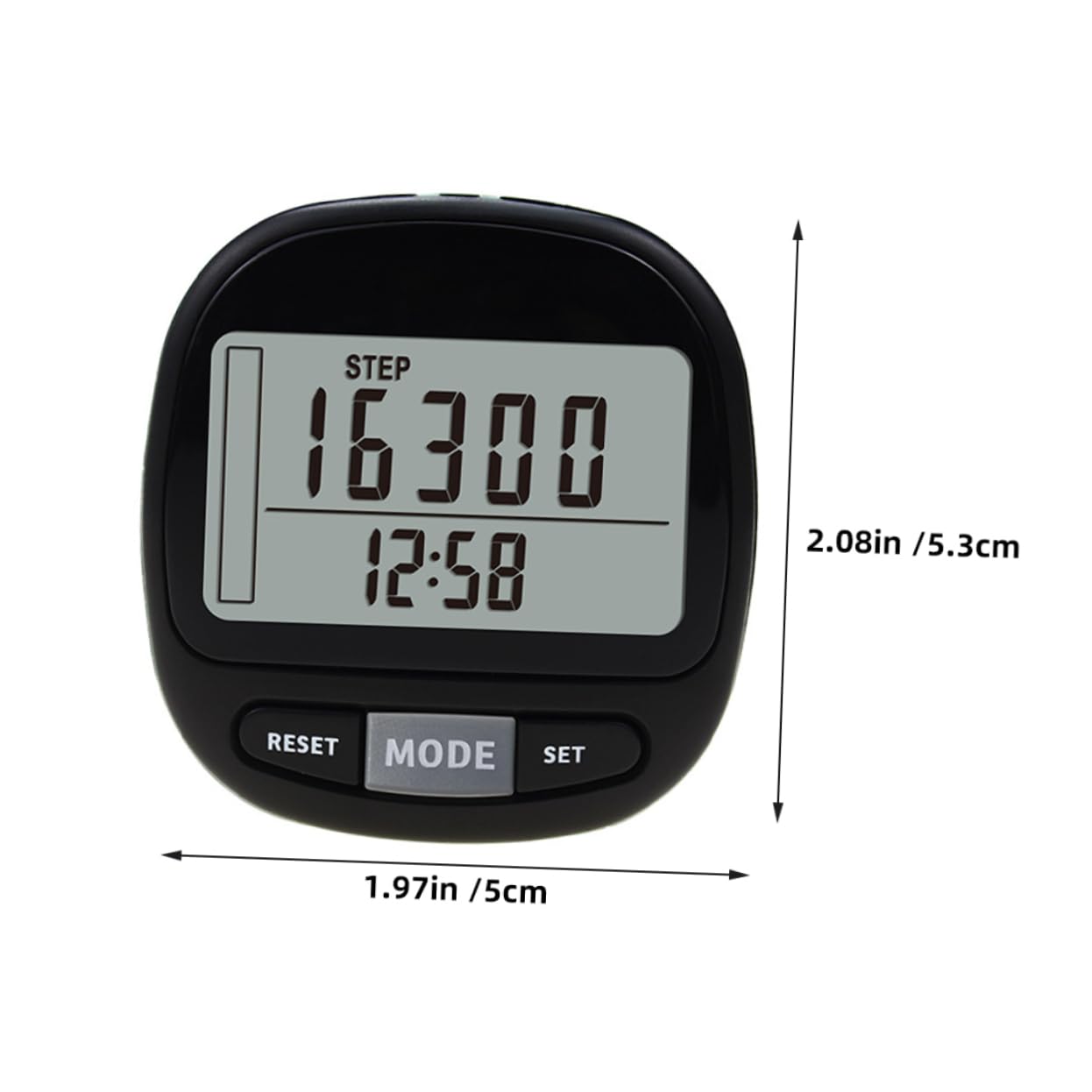 CORHAD Accurate Step Counter for Walking Clip Pedometer Calorie Burned Counter Lightweight Portable Pedometer for Seniors